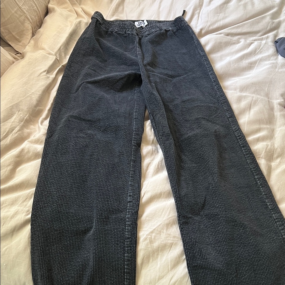 Tiger Mist Charcoal Corduroy Pants